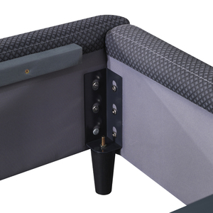 עיצוב מודרני בגודל מלא פלטפורמה מיטה מסגרת עבור מלונות ריהוט חדר שינה רך המלון רך הסיטונאי - Product Image 5