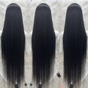 Nguyên 13x6 thẳng lagos tóc giả tóc giả tóc con người glueless đầy đủ HD Trong Suốt Ren phía trước Tóc Giả Nguyên Việt Nam tóc HD ren tóc giả - Product Image 3