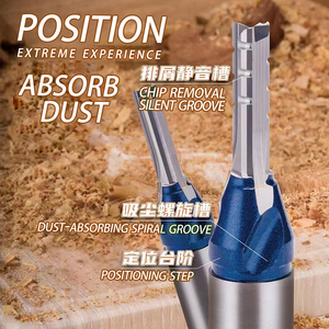 ストレートビット<span class=keywords><strong>CNC</strong></span>ルータービッツカッタータングステンカーバイド2フルートストレートエンドミル木材およびMDF/合板用 - Product Image 3