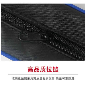 Bolsa de natación con cremallera de poliéster resistente al agua para natación, deportes acuáticos, uso al aire libre, color azul - Product Image 5