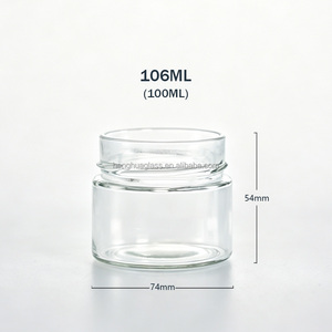 Pot en verre Ergo de 106 ml, 212 ml, 314 ml, 350 ml, 380 ml, qualité alimentaire, pour le stockage du miel, de la confiture, avec couvercle, pour le pâté de foie de poulet, emballage de conteneur - Product Image 2