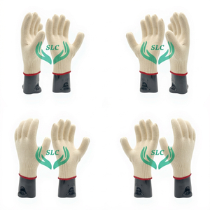 Guantes de Trabajo de Algodón Antideslizantes, Puntas de Dedos Lisas, Muñequera Tejida, Guantes de Seguridad de Uso General, Antiestáticos, Color Personalizable, Blanco - Product Image 1