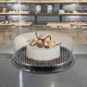 Dùng một lần Vòng nhựa bánh <span class=keywords><strong>container</strong></span> với mái vòm nắp, hộp nhựa để sử dụng thực phẩm hoặc bao bì vỉ - Product Image 1