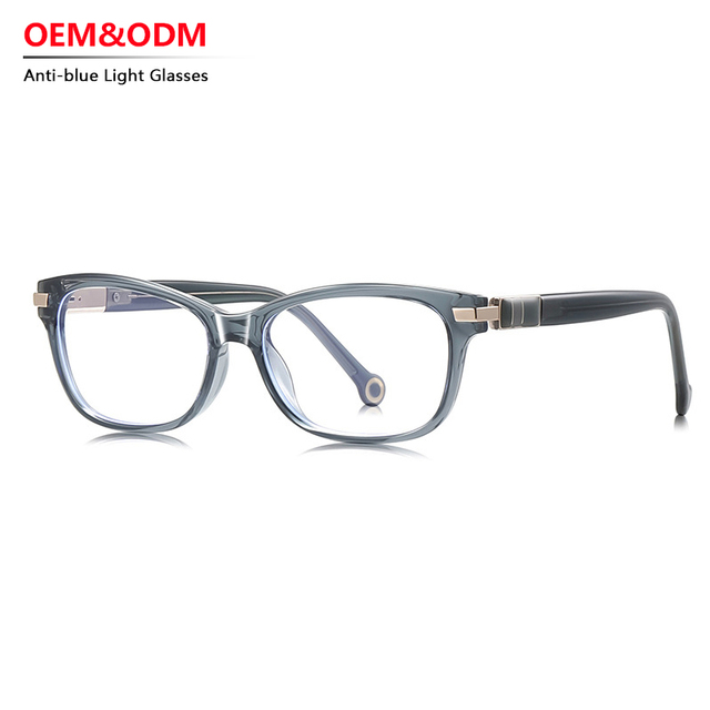New Popular High-quality TR90 Frames Acetate Temple Optical Trendy Personalized Ant Blue Light Glasses for Men Women