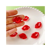 Décoration en résine cabochon, perles lèvres à dos plat, embellissements mixtes pour scrapbooking, fournitures de bijoux DIY
