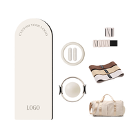 Kit d'accessoires de Pilates d'origine avec anneau de Pilates, tapis de yoga, ballon, bandes de résistance, cercle magique et poids de cheville