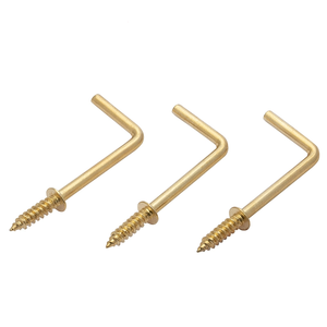 Bán Buôn 1/2Mm Câu Hỏi Đánh Dấu Vít Đồng Mạ Hình Của Bảy Móc Tự Khai Thác Vít 5/8 Right-Angle Móc L Hình Vít - Product Image 2