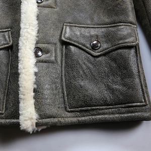 Giacca in Vera Pelle di Pecora di Alta Qualità per <span class=keywords><strong>Uomo</strong></span>, Stile Bomber Casual Invernale in Offerta, Cappotto Maschile in Vera Pelle - Product Image 5