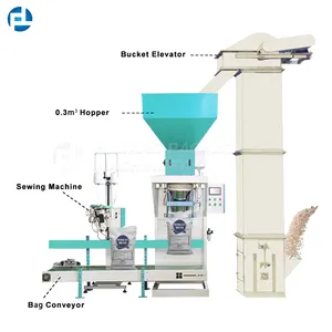 Automatique 5KG 10KG 15KG 20KG Granulés Ensacheuse Sac Échelle Pesant Granulaire Remplissage Machine D'emballage