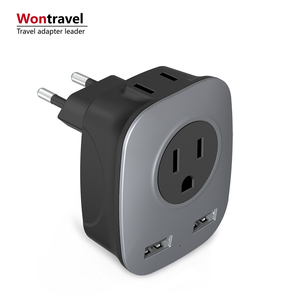Wontravel <strong>European</strong> Travel <strong>Plug</strong> <strong>Adapter</strong> World Universal Adaptor Kit USB US Outlet <strong>Plugs</strong> for Europe UK Australia - Product Image 6