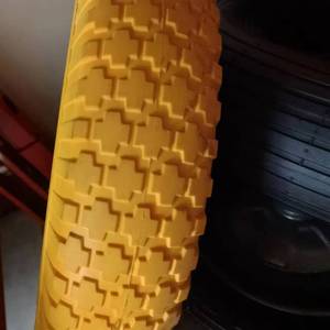 Factory Supply 10 Inch 3.50-4 PU Metal <strong>Tire</strong> Wheel for <strong>Wheelbarrow</strong>, Hand Trolley, Tool Carts - Product Image 2