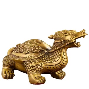 2025 laiton chinois Feng Shui artefacts cuivre tortue Statue cuivre bouddha Statue bonne Fortune tortue - Product Image 1