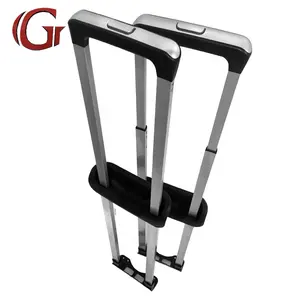 china factory luggage spare parts iron trolley aluminum trolley wheel abs hard bag trolley system
