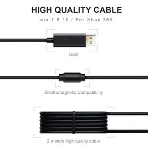 จอยเกมแบบมีสายสไตล์ <span class=keywords><strong>X360</strong></span> สำหรับพีซี 360 °   จอยสติ๊กแบบจับถนัดมือ ระบบสั่นสะเทือนสำหรับผู้เล่นคนเดียว - Product Image 4