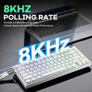 Bán Buôn Tấn Công Cá Mập R82 Ông Nhanh Chóng Kích Hoạt Bàn Phím 80 Phím 75% Có Dây 8Khz Chuyển Đổi Từ Bàn Phím Với 0.005Mm RT - Product Image 6