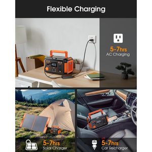 สถานีไฟฟ้าพกพา EBL 300W (สูงสุด 600W) 269.36Wh แบตเตอรี่ลิเธียม สำหรับใช้งานกลางแจ้ง ในบ้าน กรณีฉุกเฉิน ตั้งแคมป์ เครื่องกำเนิดไฟฟ้าพลังงานแสงอาทิตย์ AU US - Product Image 4