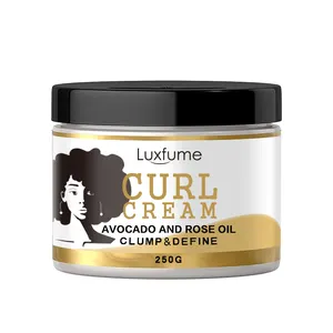 Private Label Abacate Rose Oil Definindo Cachos Creme Hidratante Styling Produtos Curl Cream