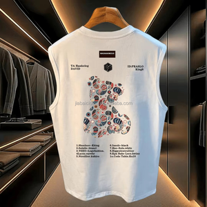 T-Shirt Hip-Hop da Uomo di Alta Qualità a <span class=keywords><strong>Maniche</strong></span> <span class=keywords><strong>Corte</strong></span>, 100% Cotone 220g, Vestibilità Ampia, Nuova Collezione, Vendita all'Ingrosso - Product Image 5