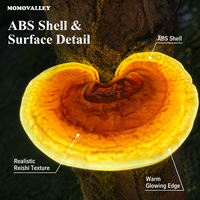 MOMOVALLEY Kit de lampes solaires en forme de champignon Ganoderma artificiel pour pelouse, avec piquets de fixation, pour parcs municipaux, aménagements paysagers commerciaux et décoration de jardins.