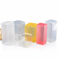 Boîtes pliantes transparentes en PET recyclables personnalisées, emballages en plastique transparent colorés pour cosmétiques, cadeaux, jouets, présentation en magasin