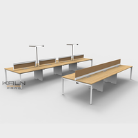 2025 usine personnalisation certification matériel ordinateur portable bureau cabine vert bureau poste de travail pour 8 personnes personnalisé