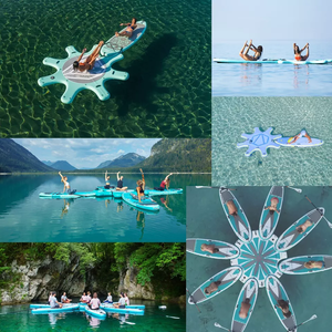 2024 OEM New Design Inflatable Paddle Board With Dock Customized SUP Platform Yoga Station WS-YM Paddle Board Yoga Station 2024 - Product Image 4