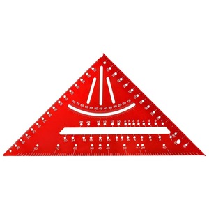 Pinrui Aluminum Alloy Triangle Ruler 7 Inch Metric Imperial 90 Degree Right Angle Woodworking Measuring Tool - Product Image 4