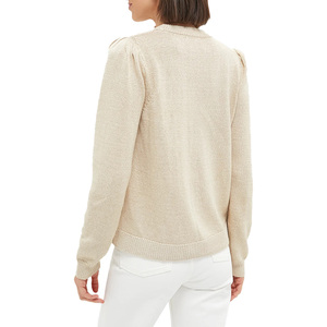 En gros personnalisé femmes <span class=keywords><strong>drapeau</strong></span> américain brodé tricots 100% coton <span class=keywords><strong>pull</strong></span> à col rond à la mode pour décontracté Boutique Looks - Product Image 5