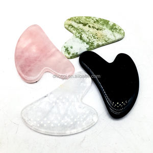Toptan Doğal <span class=keywords><strong>GuaSha</strong></span> Gül Kuvars Levhalar Kristal El Sanatları Cilalı Karışık Malzeme Obsidyen Dilimleri Masaj Aletleri için - Product Image 1