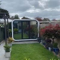 Cabine Apple préfabriquée tout-en-un pour salle de réunion avec mobilier et système HVAC prêt pour une utilisation immédiate dans le parc d'entreprise