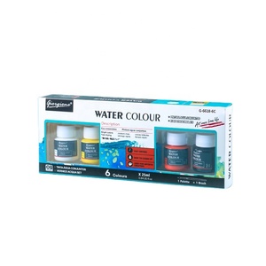 Giorgione <span class=keywords><strong>Set</strong></span> all'Ingrosso di 6 Colori ad Acqua da 25ml in Bottiglie di Plastica, <span class=keywords><strong>Pittura</strong></span> <span class=keywords><strong>Acrilica</strong></span> e a Olio <span class=keywords><strong>per</strong></span> Tela con Pennello in Nylon Gratuito - Product Image 1