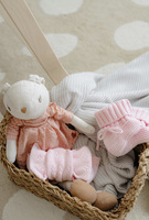 Ensemble de tricot pour nouveau-né comprenant un bonnet uni, une tenue idéale pour l'annonce de naissance, des chapeaux et un bandeau pour bébé, des chaussettes