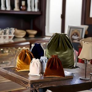 Customizable Logo <b>Velvet</b> Antistatic Drawstring Essential Oil & Jewelry Pouch - Product Image 4