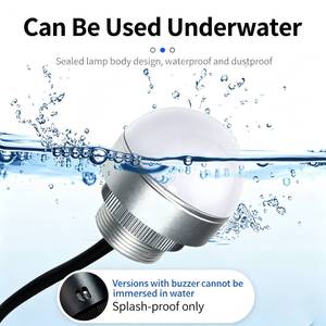 Luz de Advertencia LED Semiesférica Metálica NAXY de 7 Colores con Zumbador Incorporado, Lámpara Indicadora de Señal Visual y Audible de Seguridad - Product Image 2