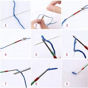 Ensemble d'outils <span class=keywords><strong>de</strong></span> broderie <span class=keywords><strong>magique</strong></span> avec <span class=keywords><strong>aiguille</strong></span> à poinçon et fils <span class=keywords><strong>de</strong></span> <span class=keywords><strong>point</strong></span> <span class=keywords><strong>de</strong></span> <span class=keywords><strong>croix</strong></span> pour la couture et la broderie - Product Image 4