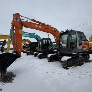 Excavatrice hydraulique sur chenilles Hitachi ZX120 d'occasion, machine de construction, 12 tonnes, ZX120-6 ZX130, pelle médiatineuse d'occasion - Product Image 2