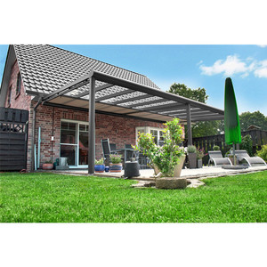 Auvent incliné au mur Pergola terrasse <span class=keywords><strong>toit</strong></span> pour abri d'auto Parking de voiture - Product Image 5