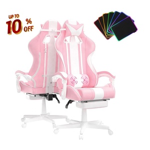 LED gratis lindo <span class=keywords><strong>Hello</strong></span> <span class=keywords><strong>Kitty</strong></span> Rosa Blanco sillas <span class=keywords><strong>gamer</strong></span> con reposapiés descuento 10% sillas <span class=keywords><strong>de</strong></span> Juegos <span class=keywords><strong>de</strong></span> ordenador para niñas y damas - Product Image 1