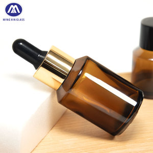 30g 50g 15ml <strong>30ml</strong> 60ml 100ml 120ml Eco Wholesale Empty Custom Color Amber Skin Care Cosmetic Packaging Set <strong>Glass</strong> <strong>Bottles</strong> - Product Image 3