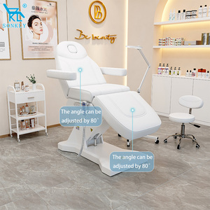 SONKLY Cama Facial Eléctrica Profesional de Cuero Sintético con 3 Motores Eléctricos, Lujosa para Clínica de Cosmetología - Product Image 3