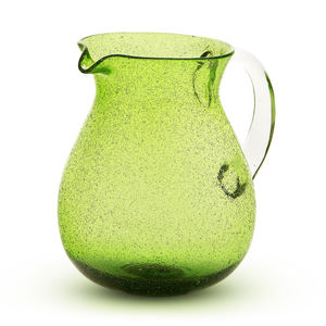 Carafe en verre lime MEMENTO 160CL - Fabriquée à la main, grande capacité, fabriquée en Italie pour les fêtes - Product Image 1