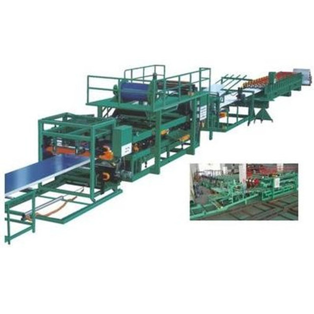 Eps Sandwich Panel Production Line Efficient Rock Wool Sandwich Panel Roof Panel Composite Machine