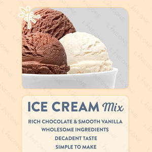 ผงไอศกรีมวานิลลา oem/odm หลากหลายรสชาติผสมแบบนุ่มสำหรับอาหาร - Product Image 4