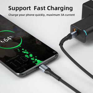 Nylon Tressé 20V 3A PD 60W OEM Vente en Gros Téléphone Voiture Accessoires Double Type C USB C Charge Rapide Chargeur de Données <span class=keywords><strong>Cordon</strong></span> Câbles - Product Image 5