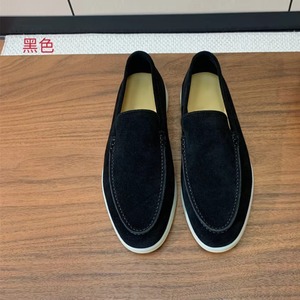 Zapatos de diseñador premium para hombre, para caminar y conducir, de lujo, de piel de oveja, de gamuza, planos, casuales, sin cordones, mocasines unisex, al por mayor. - Product Image 4