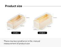 Boîte en bois écologique rectangulaire avec couvercle transparent pour sandwichs, tartes aux œufs, gâteaux de lune, pâtisseries à emporter, emballage premium pour événements, estampage doré