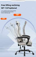Chaise inclinable pivotante ergonomique en cuir, hauteur réglable, design européen, garantie 2 ans, utilisation professionnelle et domestique, chaise de jeu en acier