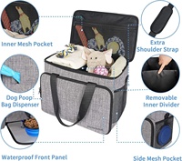 Sac de transport pour animaux de compagnie approuvé par les compagnies aériennes YOUK, sac à dos pour chien, accessoires pour animaux de compagnie, sac de voyage pliable portable, ensemble de sacs pour nourriture pour chiens et chats