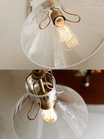 Suspension industrielle vintage en métal et verre, réglable en hauteur, LED 3000K, garantie 2 ans, pour café et bar