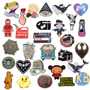 High Quality Custom Logo Wholesale Soft Funny Cute Christmas <strong>Metal</strong> Book Themed Bookish Anime Bulk Hard Custom Enamel <strong>Pin</strong> - Product Image 1